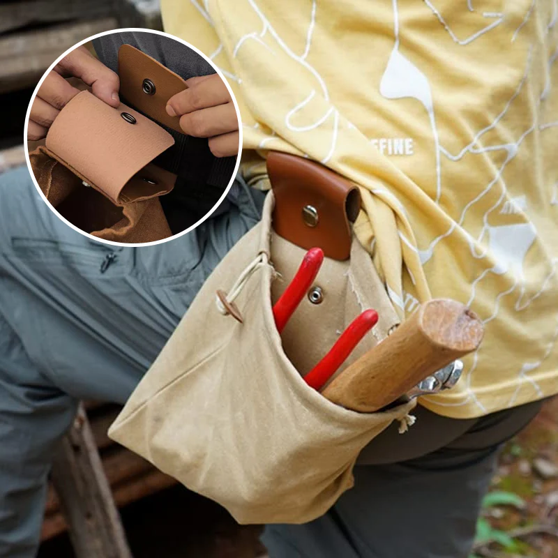 Foldable Canvas Belt Bag - Image 3