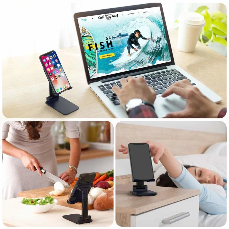 Foldable Desktop Phone Tablet Stand Mobile Desk Holder - Image 3