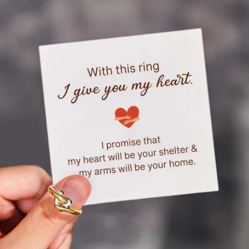 FOR DAUGHTER - MY HEART ALWAYS HOLDS YOU HEART HUG RING - Image 11