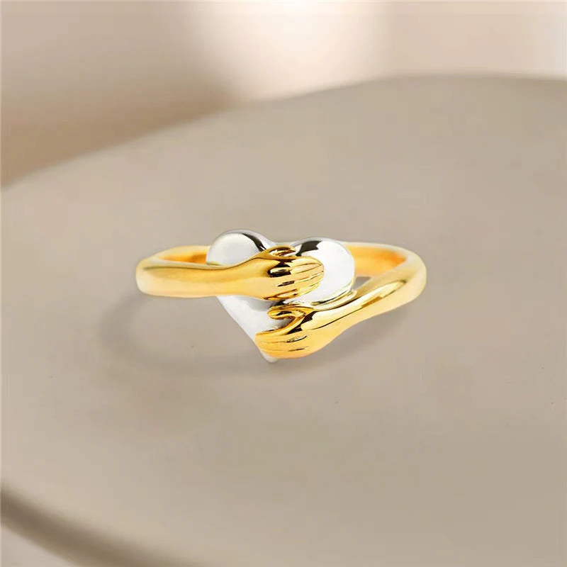 FOR DAUGHTER - MY HEART ALWAYS HOLDS YOU HEART HUG RING - Image 5