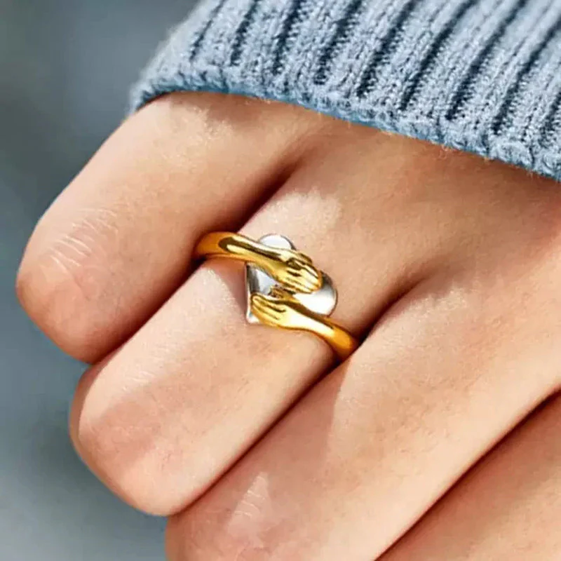 FOR DAUGHTER - MY HEART ALWAYS HOLDS YOU HEART HUG RING - Image 6