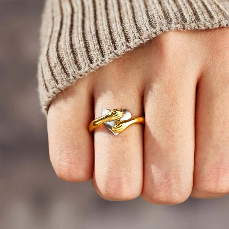 FOR DAUGHTER - MY HEART ALWAYS HOLDS YOU HEART HUG RING - Image 7