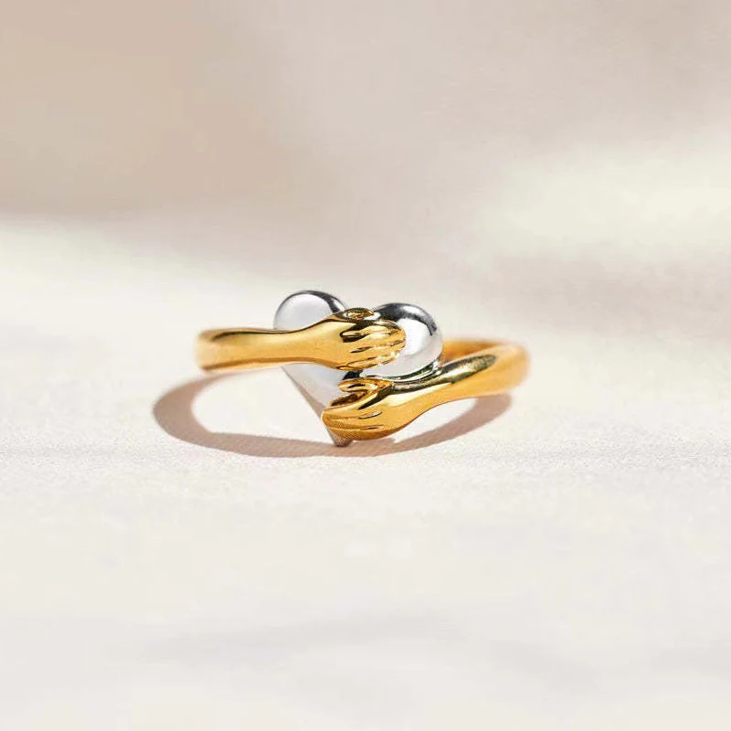 FOR DAUGHTER - MY HEART ALWAYS HOLDS YOU HEART HUG RING - Image 8