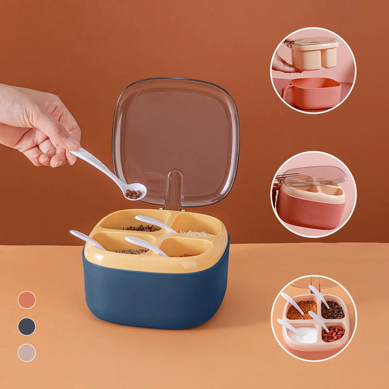 Four seasoning box with lid - Image 14