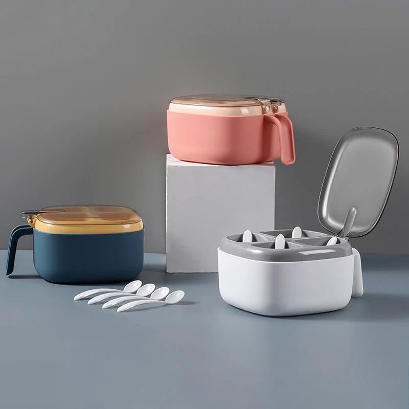 Four seasoning box with lid - Image 3