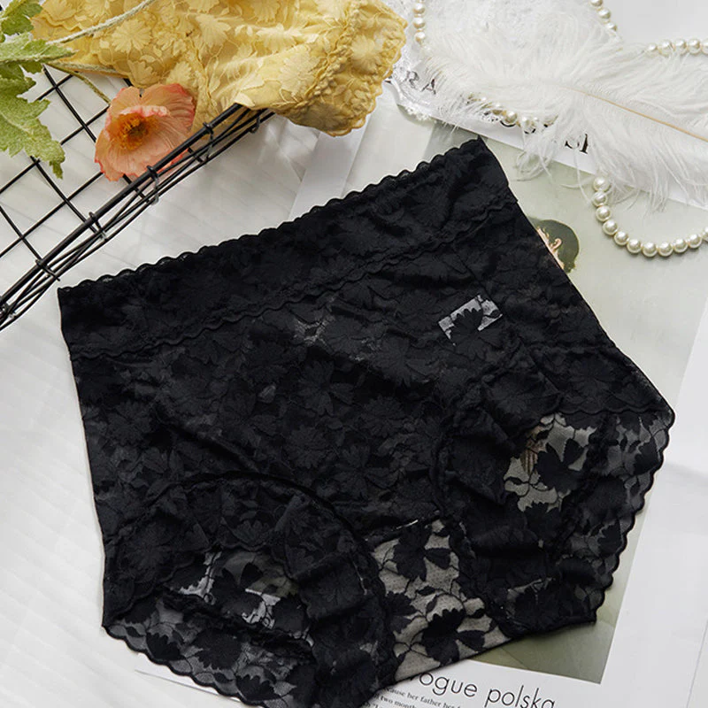 French Ice Silk Lace Belly Panties - Image 13