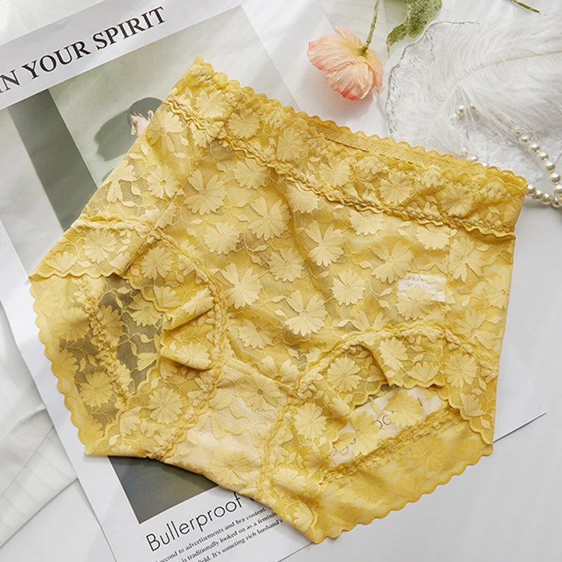 French Ice Silk Lace Belly Panties - Image 14
