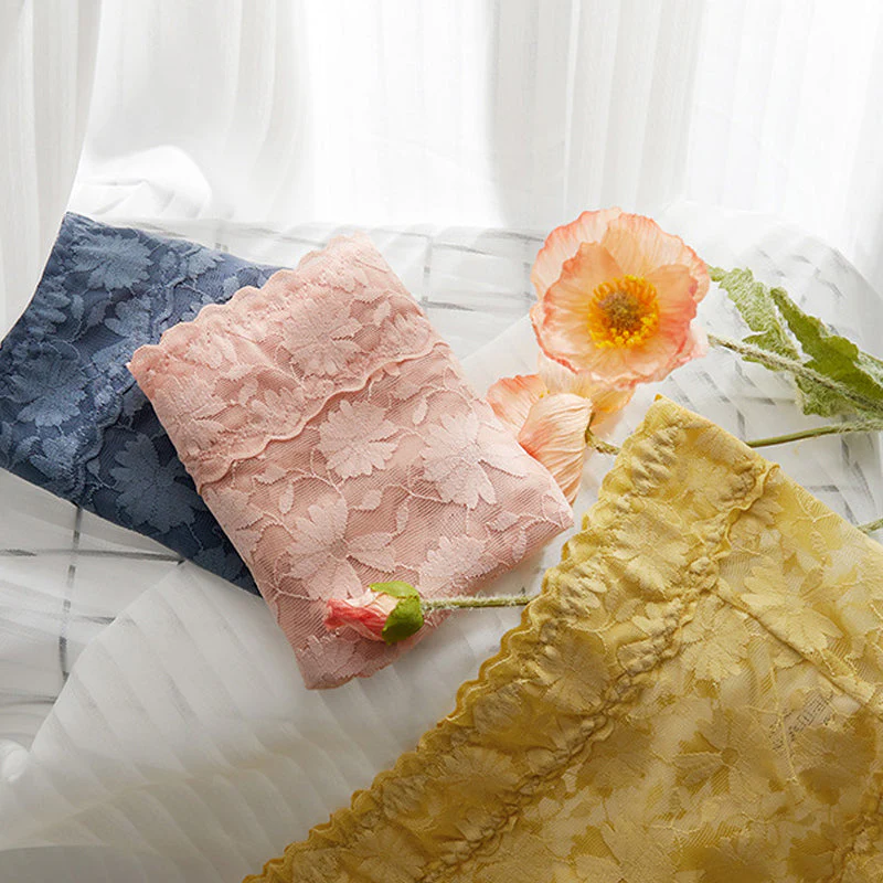 French Ice Silk Lace Belly Panties - Image 17