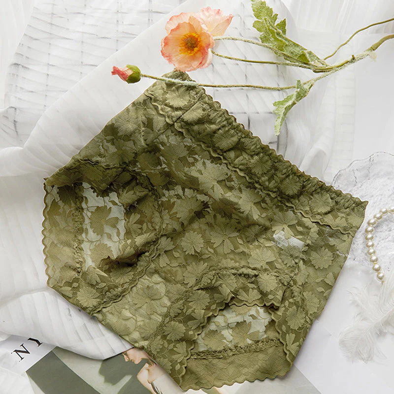 French Ice Silk Lace Belly Panties - Image 18