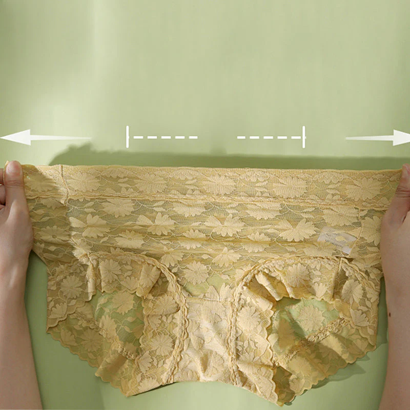 French Ice Silk Lace Belly Panties - Image 21