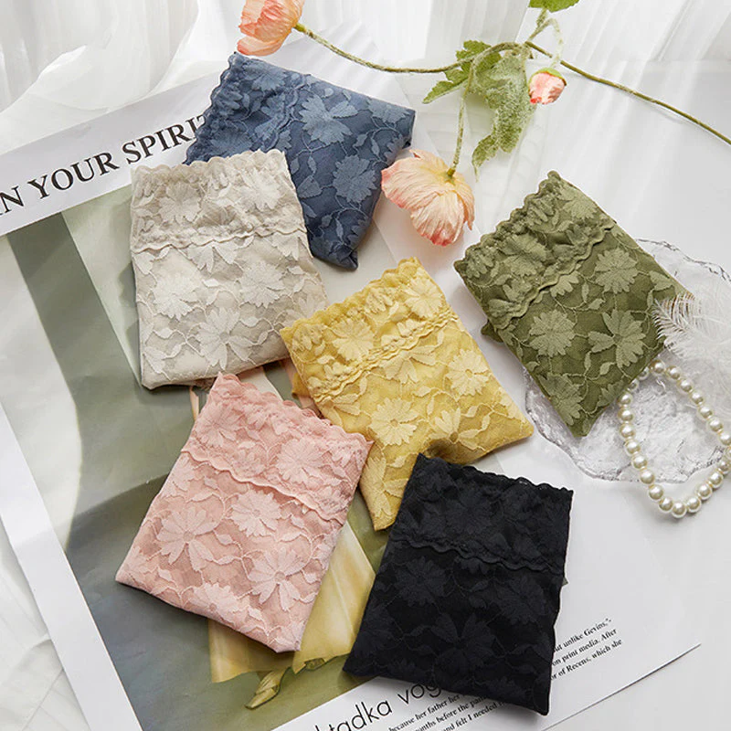 French Ice Silk Lace Belly Panties - Image 9