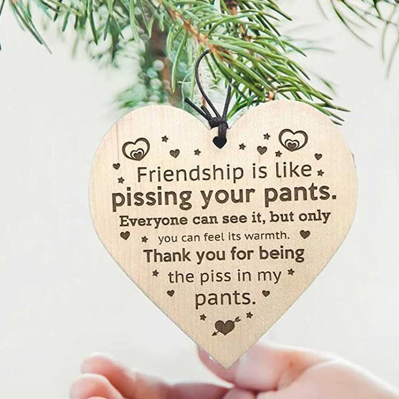 Friendship Wood Pendant Christmas Tree Decor(3pcs) - Image 12