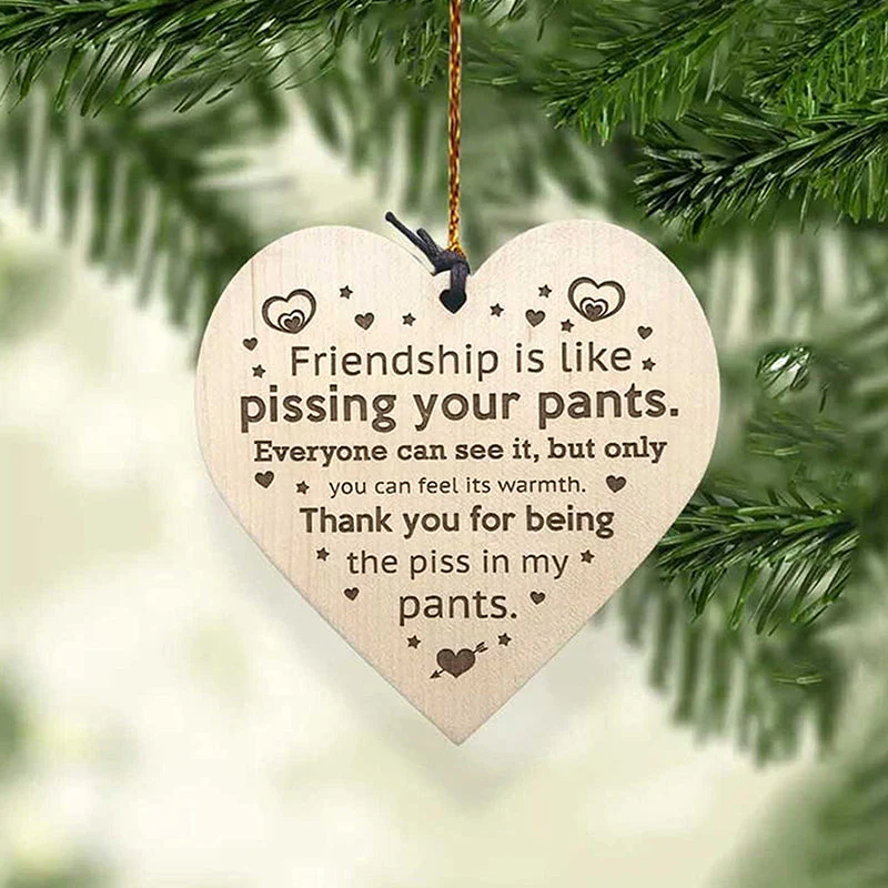Friendship Wood Pendant Christmas Tree Decor(3pcs) - Image 7