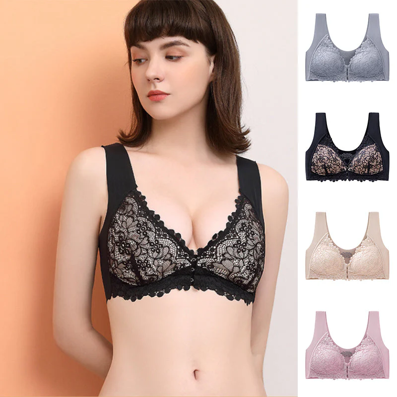 Front buckle latex padded bra - Image 10