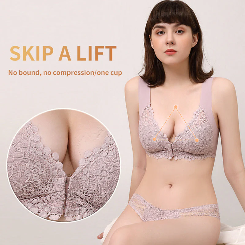 Front buckle latex padded bra - Image 7