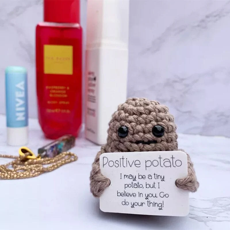 Funny Gift Knitted Positive Potato - Image 2