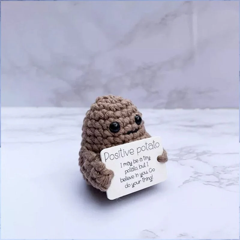 Funny Gift Knitted Positive Potato - Image 5