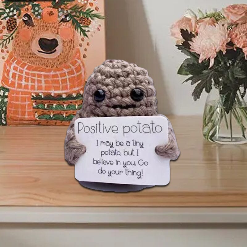 Funny Gift Knitted Positive Potato - Image 9