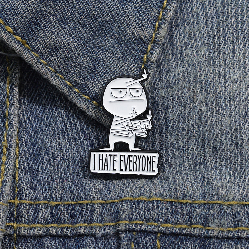Funny Middle Finger Brooch - Image 10