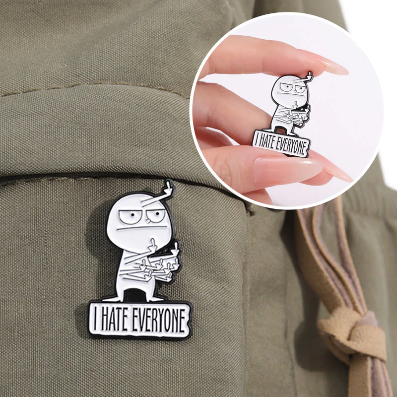 Funny Middle Finger Brooch - Image 2