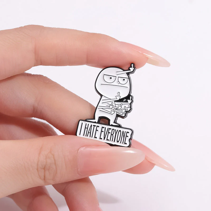 Funny Middle Finger Brooch - Image 3
