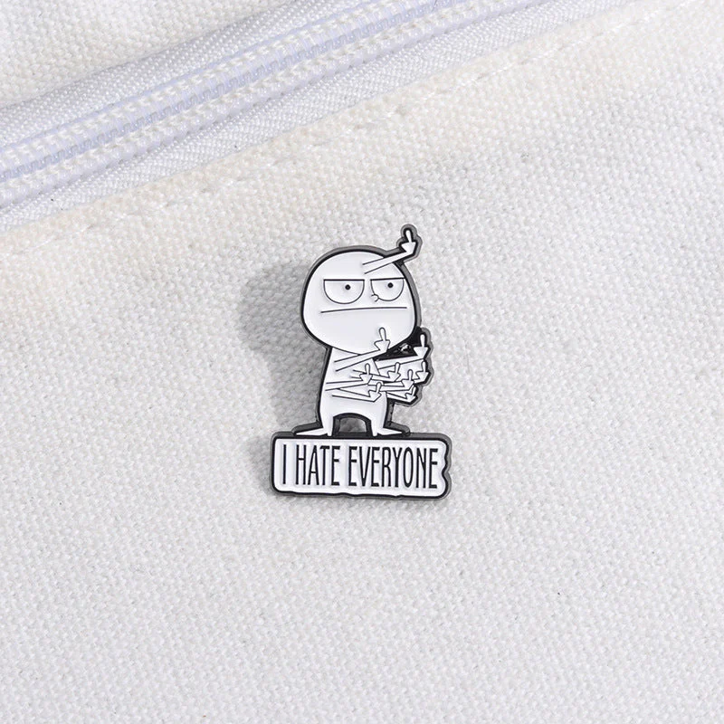 Funny Middle Finger Brooch - Image 4