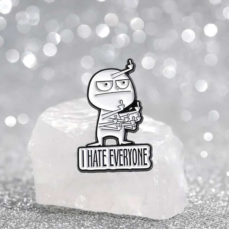 Funny Middle Finger Brooch - Image 5