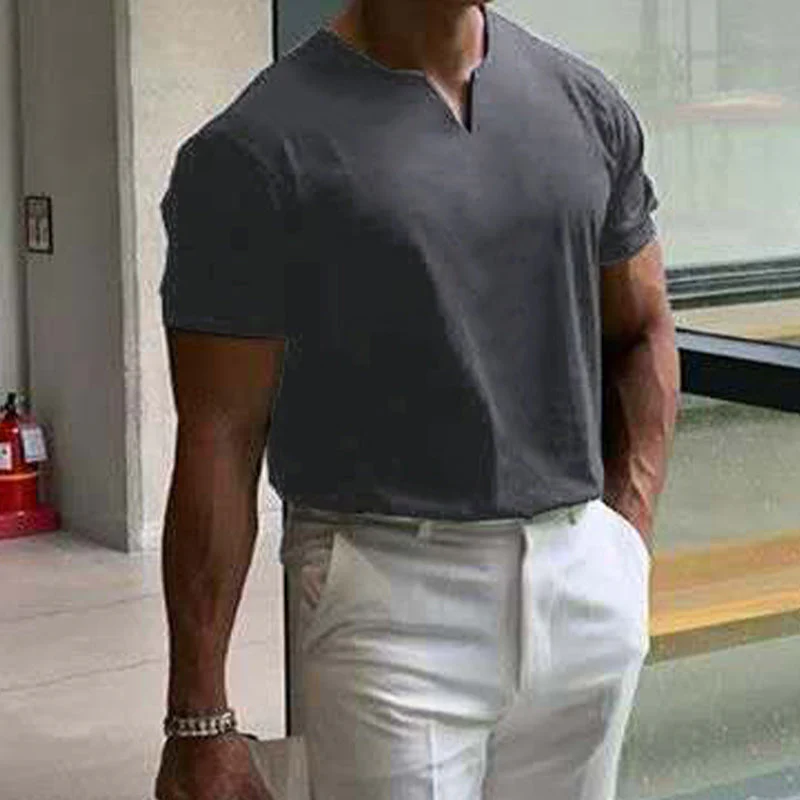Gentlemans Business Short Sleeve Fitness T-Shirt - Image 6