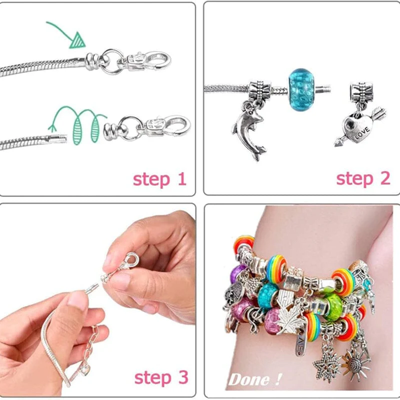 Girls Charm Bracelet Making Kit - Image 4
