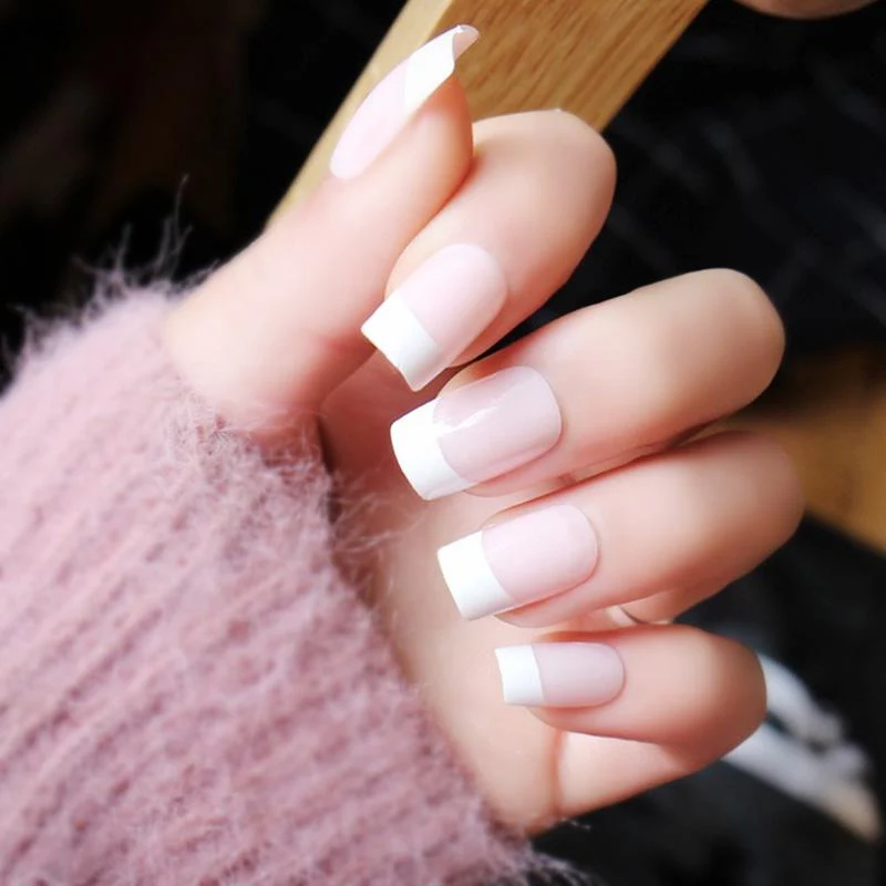 Glue-On French Manicure Nails Kit - Image 6