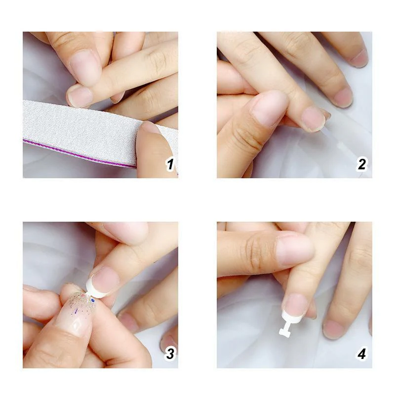 Glue-On French Manicure Nails Kit - Image 9