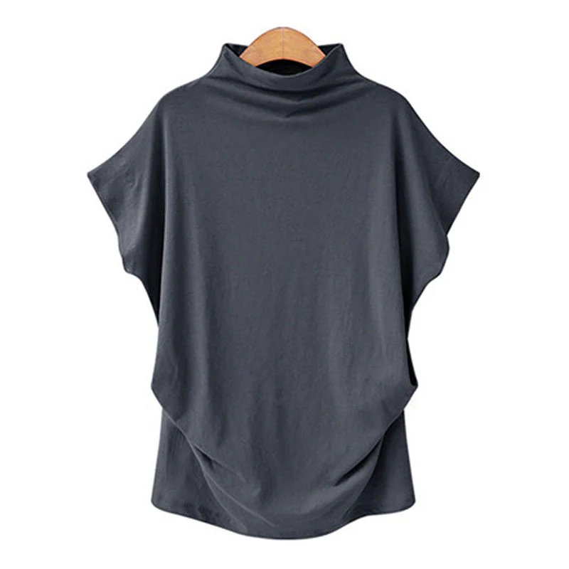 Half Turtleneck Doll Sleeve T-Shirt - Image 10