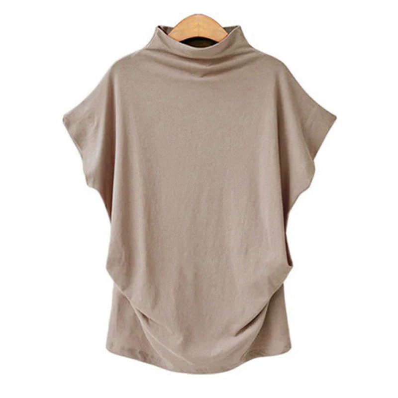 Half Turtleneck Doll Sleeve T-Shirt - Image 12