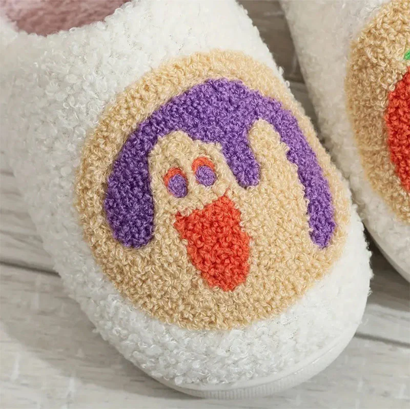Halloween Cartoon Pattern Plush Slippers - Image 10