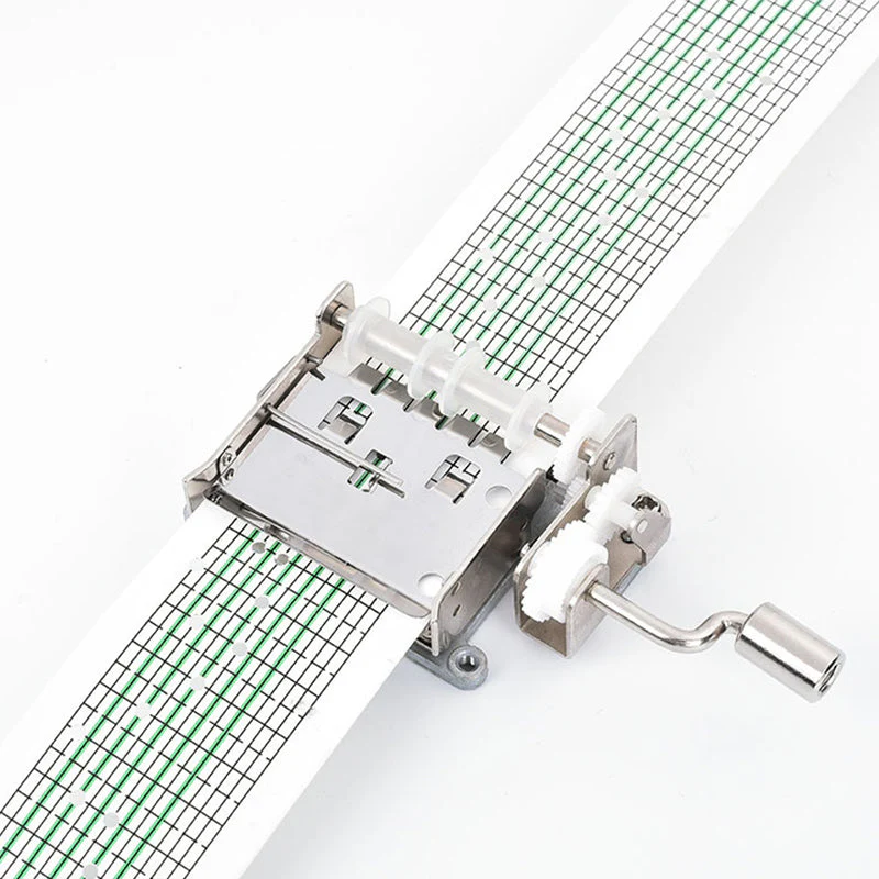 Hand-Cranked Paper Tape Music Box - Image 11