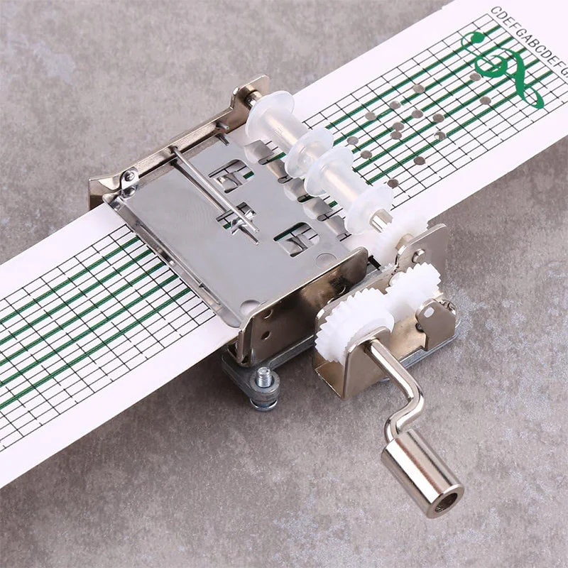 Hand-Cranked Paper Tape Music Box - Image 6