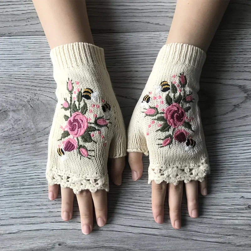 Hand Embroidered Gloves - Image 4