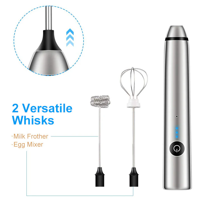 Handheld 2 in 1 Electric Mini Frother & Whisk - Image 3