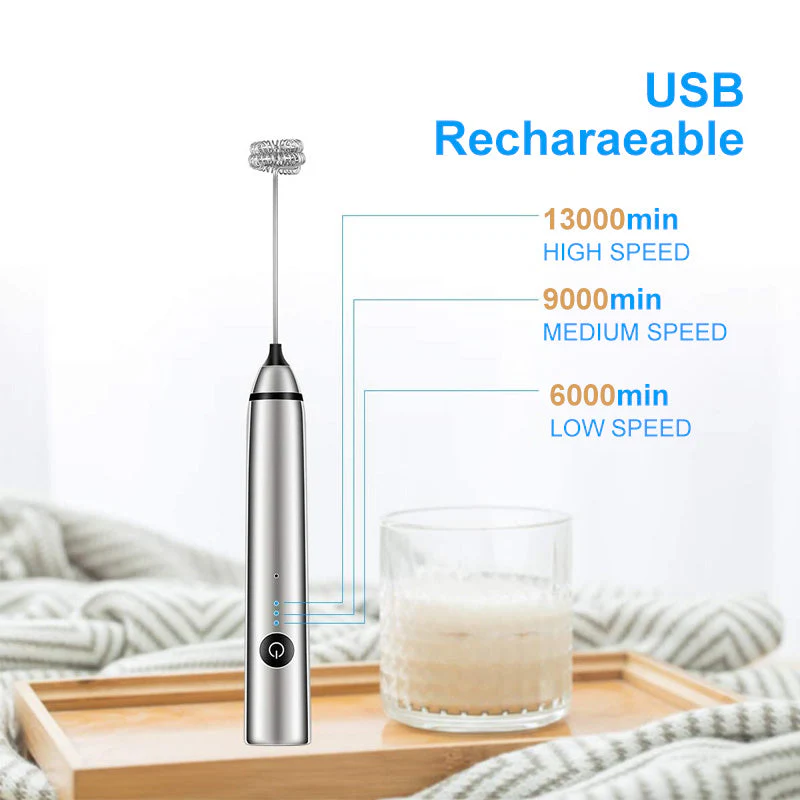 Handheld 2 in 1 Electric Mini Frother & Whisk - Image 7