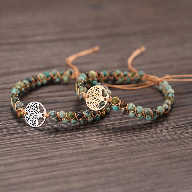 Handmade Natural Stone Boho Bracelet - Image 5