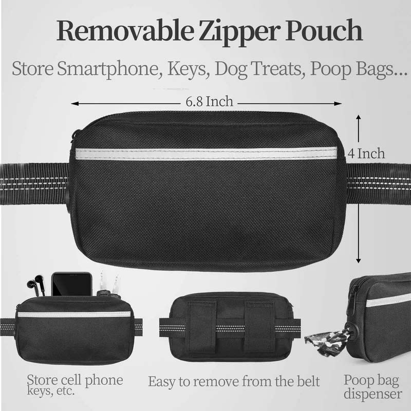 Hands Free Dog Leash With Zipper Pouch - Image 4