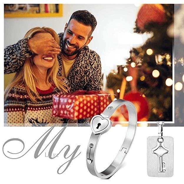 Heart Lock Bracelet & Necklace - Image 10