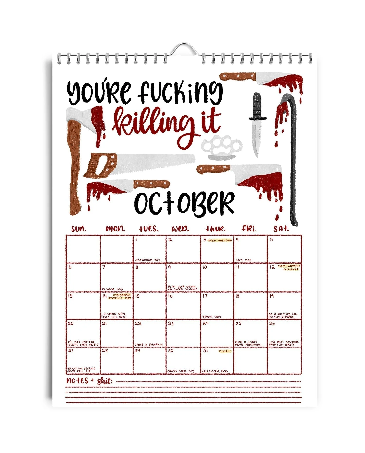 HERE WE FUCKING GO AGAIN CALENDAR - Image 16