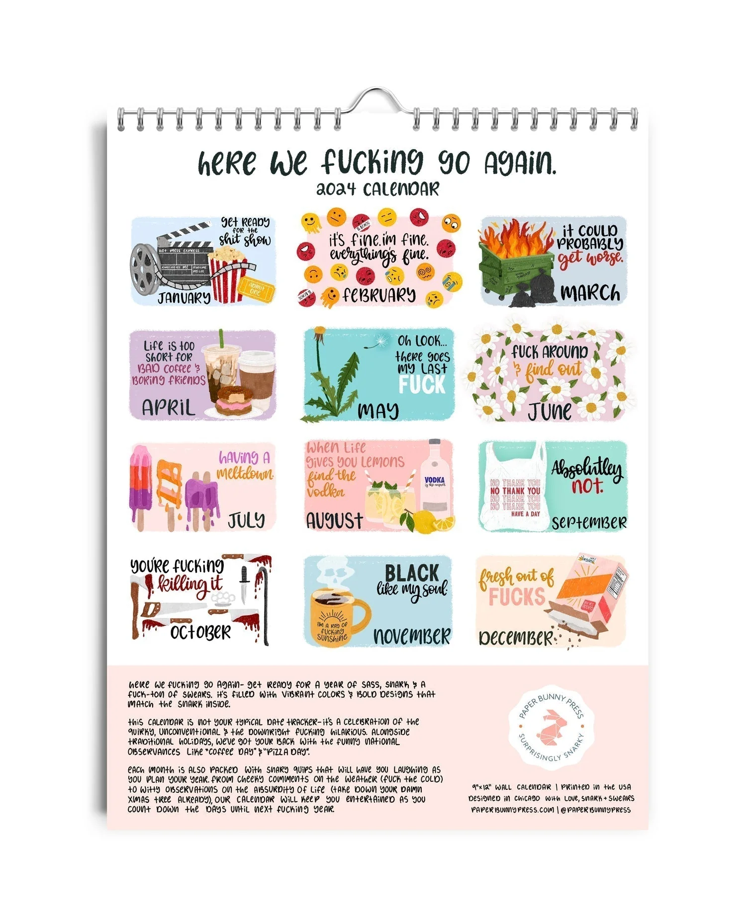 HERE WE FUCKING GO AGAIN CALENDAR - Image 19