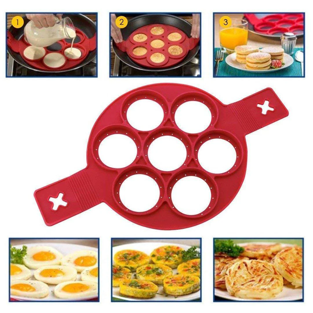 Non-stick Silicone Pancake Mold Ring - Image 3