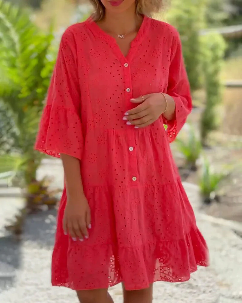 Hollow out loose dress - Image 2