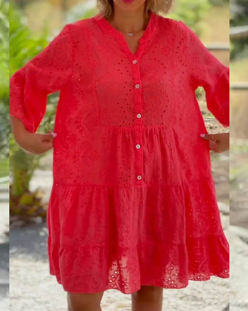 Hollow out loose dress - Image 3