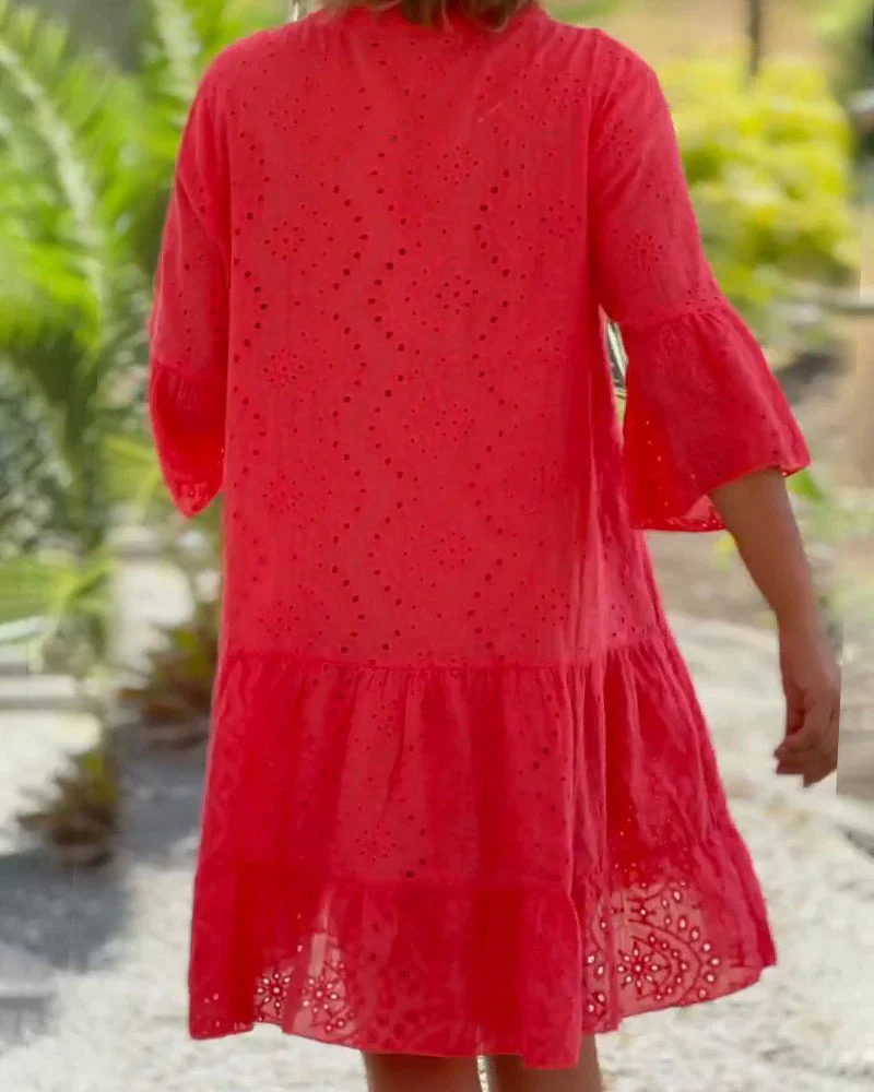 Hollow out loose dress - Image 4