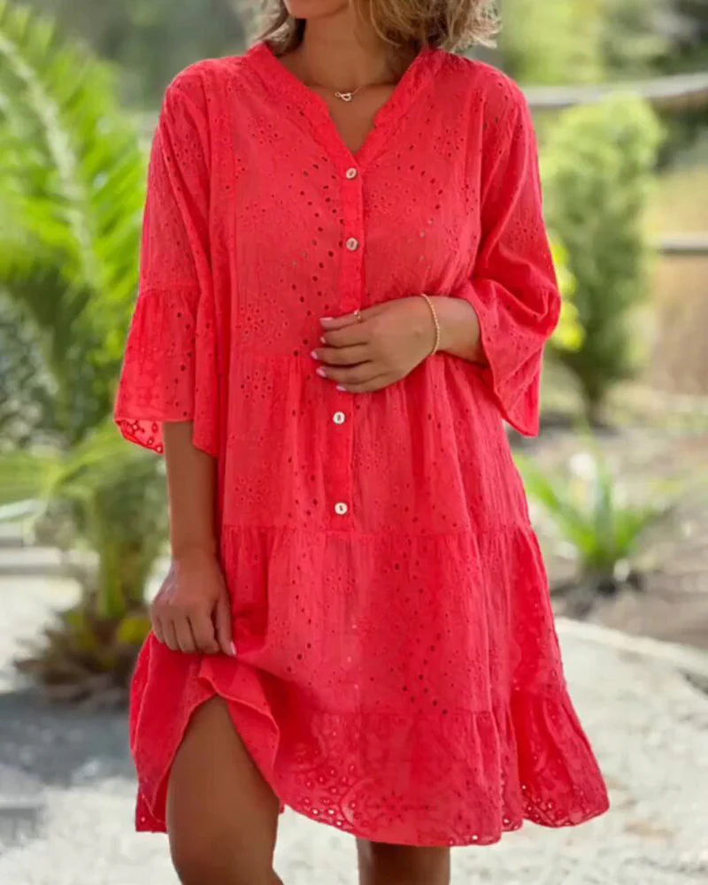 Hollow out loose dress - Image 6