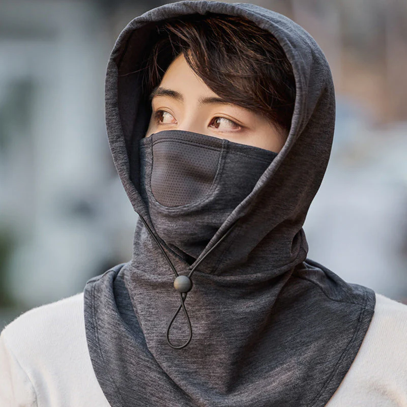 Hooded Face Mask with Neck Warmer for Cycling - Image 10